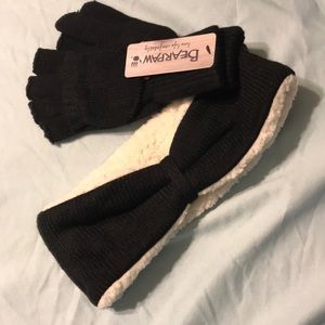 NWT head band and gloves